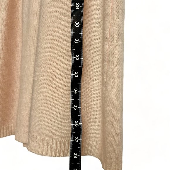 Vintage Lambswool Angora Long A-Line Sweater Skirt, Pale peach cream, womens sm - Picture 5 of 7